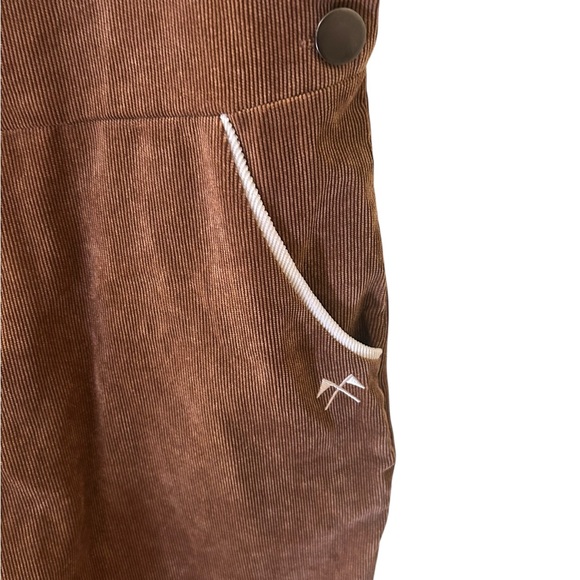 NWT CAMP Collection x NASTY GAL Ltd Ed Corduroy‎ Overalls Brown Sz Sm Retro 70s - Picture 7 of 16